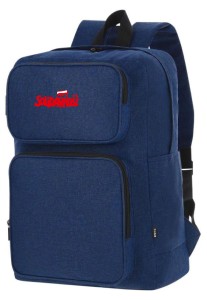 Plecak z komorą na laptopa (kolor niebieski)